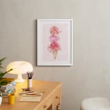"mermaid scoops" - Art Print in berries by silverscreen studio - In a Room