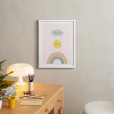 "How to make a rainbow" - Art Print in Bubblegum by Annie Holmquist - In a Room