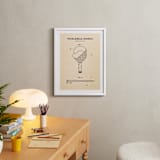 "Pickleball Posters 2" - Art Print in Backhand Black by Jayne Alfieri - In a Room