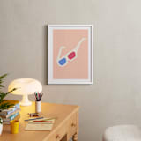 "3-D glasses" - Art Print in Retro Pink by Elliot Stokes - In a Room