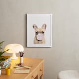 "Bubblegum animals" - Art Print in white by Maja Cunningham - In a Room