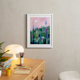 "Feel So Fine" - Art Print in Emerald Green by Sarina Diakos - In a Room