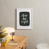 "Night & Day" - Art Print in Black by Erica Krystek - In a Room