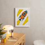 "Space to Explore I" - Art Print in Flare by Heather Schertzer - In a Room