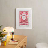 "The Little Miss" - Personalized Art Print in Rose by Tanya Lee of Frooted Design - In a Room