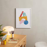 "Shape Tower" - Personalized Art Print in Modern by Pixel and Hank - In a Room