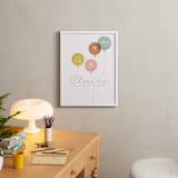 "Baby balloons" - Personalized Art Print in Meadow by Stacey Meacham - In a Room