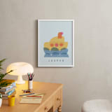 "paper submarine" - Personalized Art Print in Ice by Carrie Moradi - In a Room