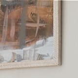 "Neutral Mist and Star Series 2" - Art Print in Neutrals and Earthtones by Angela Simeone - Frame Close-up