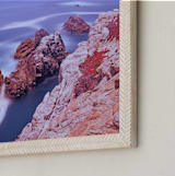 "Ocean meets the land" - Art Print in Ocean blue by NSMARK - Frame Close-up