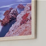 "Ocean meets the land" - Art Print in Ocean blue by NSMARK - Frame Close-up