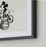 "Mickey is riding the bicycle backwards" - Art Print in Craft by Sumak Studio - Frame Close-up