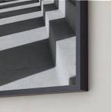 "Light and Shadows" - Art Print in Black & White by Dawn Smith - Frame Close-up