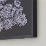 "Une Vie de Chrysanthèmes I" - Art Print in Inspiring Indigo by Mariecor Agravante - Frame Close-up