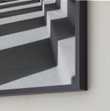 "Light and Shadows" - Art Print in Black & White by Dawn Smith - Frame Close-up