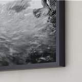 "Tides of Motion" - Art Print in Ocean Noir by Tania Medeiros - Frame Close-up