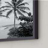 "Coconut gate" - Art Print in black by Eliane Lamb - Frame Close-up