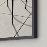 "Curves and Lines" - Art Print in Sepia by Megan Monismith - Frame Close-up