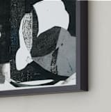 "This Side of the Moon" - Art Print in Ink Black by Erin McCluskey Wheeler - Frame Close-up