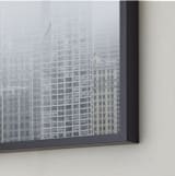"Layers" - Art Print in Tranquil Gray by Shannon Howard - Frame Close-up