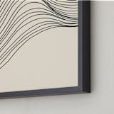 "Riders Curl 2" - Art Print in Ink by Jayne Alfieri - Frame Close-up