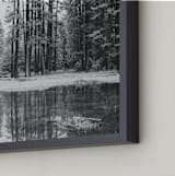 "Hazy Mirror" - Art Print in Black & White by Tania Medeiros - Frame Close-up