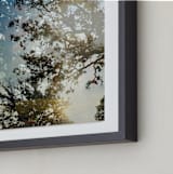 "Double The Oaks" - Art Print in Smalt Blue by Candice Estep - Frame Close-up