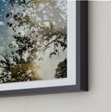"Double The Oaks" - Art Print in Smalt Blue by Candice Estep - Frame Close-up