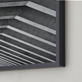 "Light and Shadow" - Art Print in Cement Gray by Krissy Bengtson - Frame Close-up