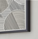 "Colored Lines I" - Art Print in Sand by David Michuki - Frame Close-up