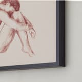 "Classic Body" - Art Print in Cream by Marta Crea - Frame Close-up