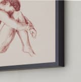 "Classic Body" - Art Print in Cream by Marta Crea - Frame Close-up