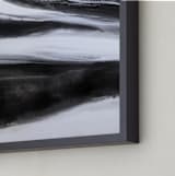 "Black Tie Silver" - Art Print in Silver Black by Teodora Guererra - Frame Close-up