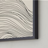 "Riders Curl 1" - Art Print in Midnight by Jayne Alfieri - Frame Close-up
