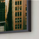 "Chicago Grid" - Art Print in Golden by Ana V. Ramirez - Frame Close-up