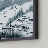 "White Blanketed Hills" - Art Print in Snow White by Ying C. - Frame Close-up