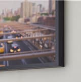 "Brooklyn Bridge Abstract" - Art Print in Blush by Ann Hudec - Frame Close-up