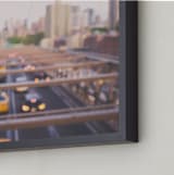 "Brooklyn Bridge Abstract" - Art Print in Blush by Ann Hudec - Frame Close-up