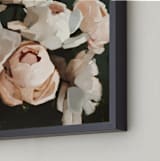 "Popping Peonies" - Art Print in Blush by Rachel Nelson - Frame Close-up