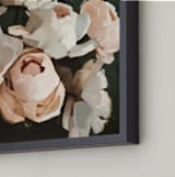 "Popping Peonies" - Art Print in Blush by Rachel Nelson - Frame Close-up