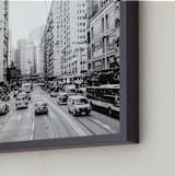 "Concrete" - Art Print in Black by John Paul - Frame Close-up