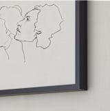 "Three Faces" - Art Print in Eggshell White by Kirsta Benedetti - Frame Close-up