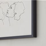 "Three Faces" - Art Print in Eggshell White by Kirsta Benedetti - Frame Close-up