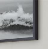 "Misty Eye of the Mountain" - Art Print in Fog by Jennifer Bush - Frame Close-up