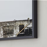 "Brooklyn" - Art Print in Winter White by Kaitlin Rebesco - Frame Close-up
