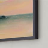 "Quiet Cove" - Art Print in Peach by Lindsay Megahed - Frame Close-up