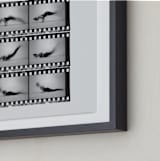 "The Worm in Motion" - Art Print in Vintage Grey by Kelsey Mucci - Frame Close-up