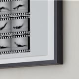 "The Worm in Motion" - Art Print in Vintage Grey by Kelsey Mucci - Frame Close-up