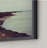 "The Sea Awaits" - Art Print in Seafoam by Gray Star Design - Frame Close-up