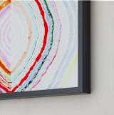 "Great with Agate No 1" - Art Print in HOT PINK by HAPI ART - Frame Close-up